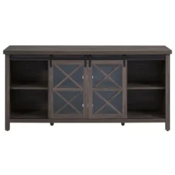 68 In. Alder Brown TV Stand - Henn&Hart -Living Room Furniture GUEST 0865eebf 50c0 4814 98b7 99fe22ba6d5c