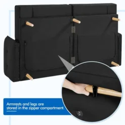 Yaheetech Convertible Sofa Bed Tufted Futon Couch With USB Ports For Living Room -Living Room Furniture GUEST 08e72c88 cbd1 4ed6 8ca3 6e417b1e311b