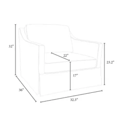 Vivian Park Upholstered Swivel Chair Cream - Threshold™ Designed With Studio McGee 13 Vivian Park Upholstered Swivel Chair Cream - Threshold™ Designed With Studio McGee -Living Room Furniture GUEST 0f6cc5a6 f1ac 4b5a a69b 5faae524745a