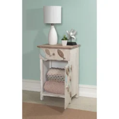 Salina Side Table White - Powell Company -Living Room Furniture GUEST 122c85aa b80a 4553 bd8b a657cb2fa6c9