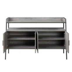52" Samiya TV Stand For TVs Up To 50" Gray Oak/Black Finish - Acme Furniture -Living Room Furniture GUEST 12a6821d aee5 48ea bc54 c903d14d2dbf