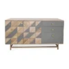 Patchwork 2 Door 3 Drawer Credenza Natural With Gray Accents - Treasure Trove Accents 1 Patchwork 2 Door 3 Drawer Credenza Natural With Gray Accents - Treasure Trove Accents -Living Room Furniture GUEST 13d6e10d abb2 4cdb 8dcd aec5fe32d804