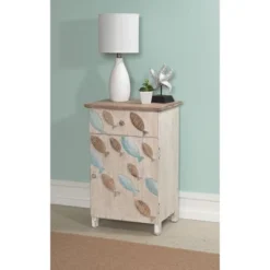Salina Side Table White - Powell Company -Living Room Furniture GUEST 20d07693 c2e3 4047 8177 71198e092bd7