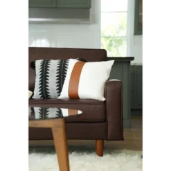 Hobbes Mid-Century Leather Sofa - Abbyson Living -Living Room Furniture GUEST 22725f95 3c43 43c1 b50e 106bac837d71