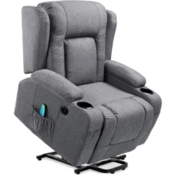 Best Choice Products Electric Power Lift Linen Recliner Massage Chair Furniture W/ USB Port, Heat, Cupholders 19 Best Choice Products Electric Power Lift Linen Recliner Massage Chair Furniture W/ USB Port, Heat, Cupholders -Living Room Furniture GUEST 275b25c3 ded0 482c a147 7ed79043553a