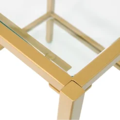 18.5" Square Camber Elite Side Table Gold - Studio Designs Home -Living Room Furniture GUEST 35f72e51 bec6 475e 9965 78df55c11cfe