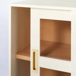 32" Promontory Sliding Glass 2 Door Cabinet - Threshold™ Designed With Studio McGee -Living Room Furniture GUEST 398e0eec bec3 45c1 95e7 a8239c467b48