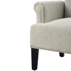 Accent Rivet Tufted Polyester Armchair-ModernLuxe -Living Room Furniture GUEST 3b96694b bb20 4ce7 9bf1 d7448cb27bb3