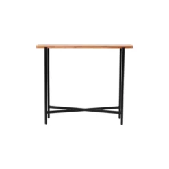 36" Rivers Edge Acacia Wood And Acrylic Narrow Console/Entryway Table Brown - Alaterre Furniture