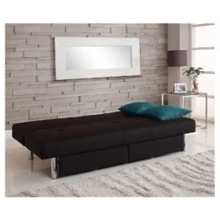 DHP Sola Storage Futon Black - Dorel Home Products -Living Room Furniture GUEST 43d526cd 0cb4 4ede b33a c77cec40a6d5