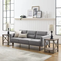 Set Of 2 Sophie Rustic Farmhouse X Frame Side Tables - Saracina Home -Living Room Furniture GUEST 43e98224 dc95 406b 9b2a 49942d8153d0