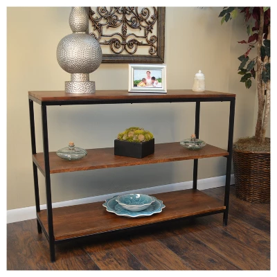 Finley Console/TV Stand - Chestnut/Black - Carolina Chair And Table 3 Finley Console/TV Stand - Chestnut/Black - Carolina Chair And Table