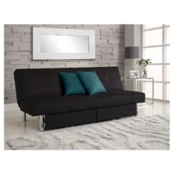 DHP Sola Storage Futon Black - Dorel Home Products -Living Room Furniture GUEST 48185f4c 441d 4c16 b781 d9038504cff9