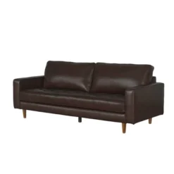 Hobbes Mid-Century Leather Sofa - Abbyson Living -Living Room Furniture GUEST 4a33d170 0617 4bcc ab43 22bea4695c29