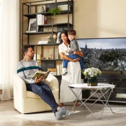 28.75" Monroe Faux Shearing Swivel Tub Chair - Teamson Home -Living Room Furniture GUEST 50e24caa 9c71 421f a9c7 1ce0b52a6f8d