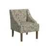 Classic Swoop Arm Chair Jacobean Print Brown - HomePop -Living Room Furniture GUEST 54ec10f4 ea1f 4678 8b1b b124495ca830