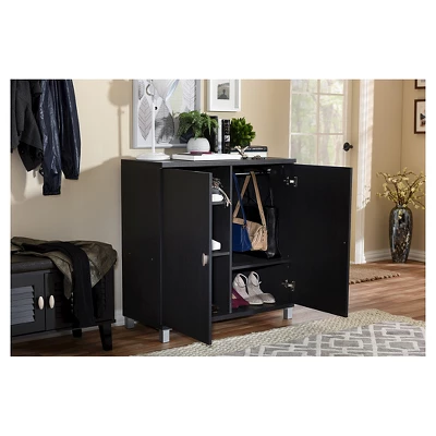 Marcy Modern And Contemporary Wood Entryway Storage Sideboard Cabinet - Baxton Studio 7 Marcy Modern And Contemporary Wood Entryway Storage Sideboard Cabinet - Baxton Studio - Image 5