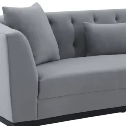 Melange Velvet Sofa Gray - Armen Living -Living Room Furniture GUEST 5b26fd66 7e77 44d4 8e79 adebc5eb6a8b