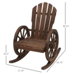 Outsunny Adirondack Rocking Chair With Slatted Design And Oversize Back For Porch, Poolside, Or Garden Lounging 17 Outsunny Adirondack Rocking Chair With Slatted Design And Oversize Back For Porch, Poolside, Or Garden Lounging -Living Room Furniture GUEST 5b4b6bad 38e9 4613 b0d1 ecd169fdc9a6