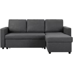 Yaheetech Convertible L-Shaped Sofa Bed With Chaise & Pull Out Bed & Storage 21 Yaheetech Convertible L-Shaped Sofa Bed With Chaise & Pull Out Bed & Storage -Living Room Furniture GUEST 5b767b4a a124 423b 9636 f490c7f1b75c