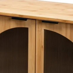 Naresh Bamboo Wood 2 Door Storage Cabinet Natural Brown - Baxton Studio 14 Naresh Bamboo Wood 2 Door Storage Cabinet Natural Brown - Baxton Studio -Living Room Furniture GUEST 668701ff 9b4b 4afc 9acd 68e3c724bea6