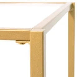 18.5" Square Camber Elite Side Table Gold - Studio Designs Home -Living Room Furniture GUEST 6727e681 c60a 4e27 bbc5 8bd3e93d8c28