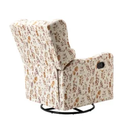 Set Of 2 Bernd Comfy Manual Swivel Glider Recliner With Built-in S-spring And Metal Base | KARAT HOME 17 Set Of 2 Bernd Comfy Manual Swivel Glider Recliner With Built-in S-spring And Metal Base | KARAT HOME -Living Room Furniture GUEST 673e63ec 5581 4e95 af61 e60e466e0b9c