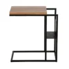 Blackened Bronze And Rustic Oak Side Table - Henn&Hart