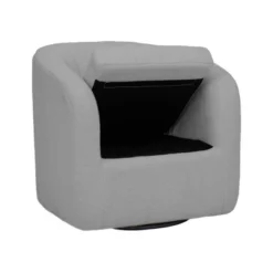 28.75" Monroe Faux Shearing Swivel Tub Chair - Teamson Home -Living Room Furniture GUEST 6bdda2c2 37ec 4b70 8758 e6959e62adaf