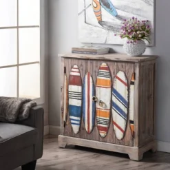 Key West Finns Board Two Door Cabinet Brown - StyleCraft -Living Room Furniture GUEST 740696ed a5a1 4574 9ac1 d4c415bf21a2