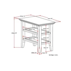 14" Normandy Narrow Side Table - Wyndenhall -Living Room Furniture GUEST 831dc9d2 4145 4ccf a458 8e03b7ac5ab9