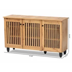 Fernanda Wood 3 Door Cabinet Oak Brown/Black - Baxton Studio 16 Fernanda Wood 3 Door Cabinet Oak Brown/Black - Baxton Studio -Living Room Furniture GUEST 86bbb772 cd5e 4844 a3da 822e8cf303f4