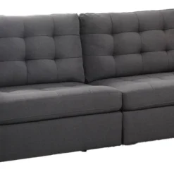 72" Earsom Sofa Gray Linen - Acme Furniture -Living Room Furniture GUEST 927079bf 6dc5 4454 9463 a60206c9134b
