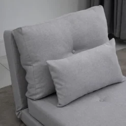 HOMCOM Convertible Flip Chair, Floor Lazy Sofa, Folding Couch Bed With Adjustable Backrest, Metal Frame And Pillows, Living Room Bedroom 9 HOMCOM Convertible Flip Chair, Floor Lazy Sofa, Folding Couch Bed With Adjustable Backrest, Metal Frame And Pillows, Living Room Bedroom -Living Room Furniture GUEST 927b1bad 6867 4755 affd 3b61cd54a833