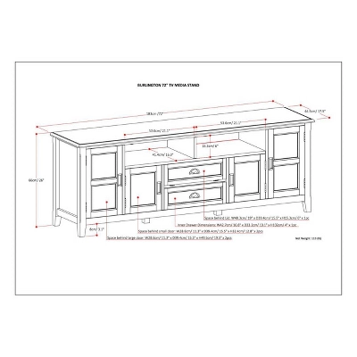 Portland TV Stand For TVs Up To 80" - WyndenHall 9 Portland TV Stand For TVs Up To 80" - WyndenHall - Image 7
