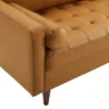 81" Valour Leather Sofa Tan - Modway -Living Room Furniture GUEST 988bfa94 2b15 485c 9a24 206d8d120a5b
