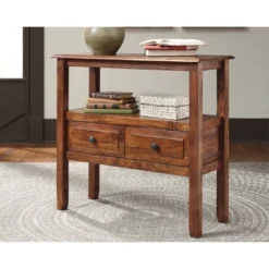 Abbonto Side Table Warm Brown - Signature Design By Ashley