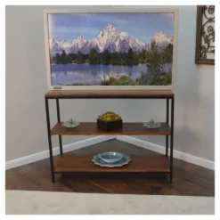 Finley Console/TV Stand - Chestnut/Black - Carolina Chair And Table 5 Finley Console/TV Stand - Chestnut/Black - Carolina Chair And Table -Living Room Furniture GUEST a18e6e48 ff15 45e8 b71d a5518f73b51f