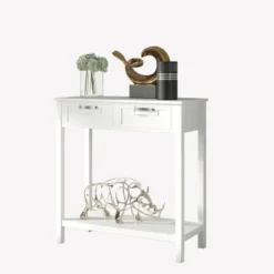 Costway Accent Console Table Entryway Sofa Foyer Table Storage Shelf W/2 Drawers 25 Costway Accent Console Table Entryway Sofa Foyer Table Storage Shelf W/2 Drawers -Living Room Furniture GUEST a334f95b aefd 4c97 88e3 9f0226718257
