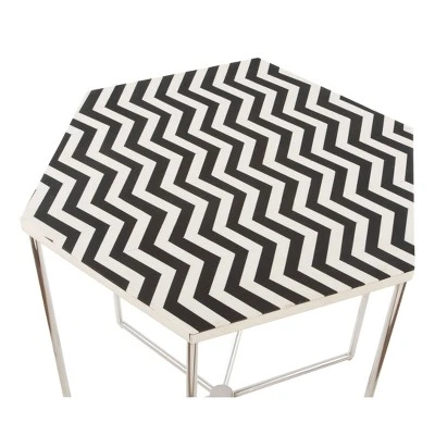 Fargo Side Table Black/White - ZM Home 6 Fargo Side Table Black/White - ZM Home - Image 4