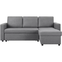 Yaheetech Convertible L-Shaped Sofa Bed With Chaise & Pull Out Bed & Storage 22 Yaheetech Convertible L-Shaped Sofa Bed With Chaise & Pull Out Bed & Storage -Living Room Furniture GUEST b54ee751 f819 446a 9f16 f21fc05c613d