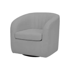 28.75" Monroe Faux Shearing Swivel Tub Chair - Teamson Home -Living Room Furniture GUEST b8defc5b 71ce 4985 b77a 40d4913dedc5