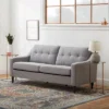 Ellen Upholstered Scooped Arm Sofa With Square Tufting - Brookside Home -Living Room Furniture GUEST cb6c1304 e3a1 402a a1a7 b3c8d8d18a5c