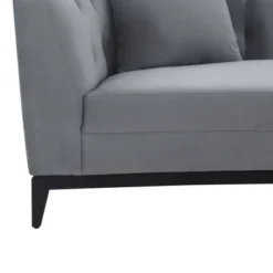 Melange Velvet Sofa Gray - Armen Living -Living Room Furniture GUEST cdddbb93 1f5c 4a45 bd1c effdb1113e57