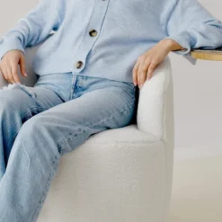 Bella Swivel Barrel Chair,2 Size Soft Touch Upholstered White Teddy Swivel Chair, Armrest 360° Swivel Nursery Chair-Maison Boucle 15 Bella Swivel Barrel Chair,2 Size Soft Touch Upholstered White Teddy Swivel Chair, Armrest 360° Swivel Nursery Chair-Maison Boucle -Living Room Furniture GUEST ce3602a6 5b02 4e43 ad53 3f7686fd49f5