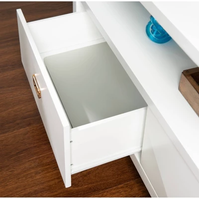 Peggy TV Stand For TVs Up To 50" White - Linon 9 Peggy TV Stand For TVs Up To 50" White - Linon - Image 7