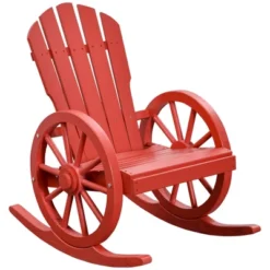 Outsunny Adirondack Rocking Chair With Slatted Design And Oversize Back For Porch, Poolside, Or Garden Lounging 21 Outsunny Adirondack Rocking Chair With Slatted Design And Oversize Back For Porch, Poolside, Or Garden Lounging -Living Room Furniture GUEST e262b75b 8940 4f83 8be3 4a3694933f07