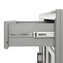 3pc Tara Entertainment Set With Open Shelving Distressed Gray - Crosley -Living Room Furniture GUEST ee20ac3d b119 48b7 bf9b 5b5be3baca7c