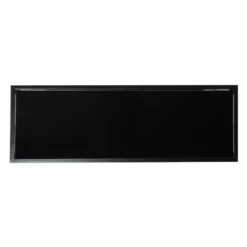 Finsfil Long Glass-Top Console Table Black - Aiden Lane -Living Room Furniture GUEST f37012a9 3bff 4ecb b03a da26e6404a41