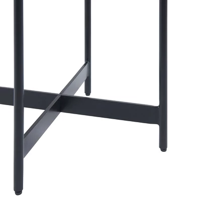 20" Brookline Round Wood With Concrete Coating End Table Concrete Gray - Alaterre Furniture 6 20" Brookline Round Wood With Concrete Coating End Table Concrete Gray - Alaterre Furniture - Image 4